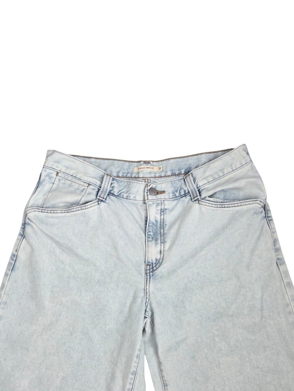 Levi's Baggy Wide Leg Denim Jeans Light Wash Women's Size 31 - Picture 2 of 10